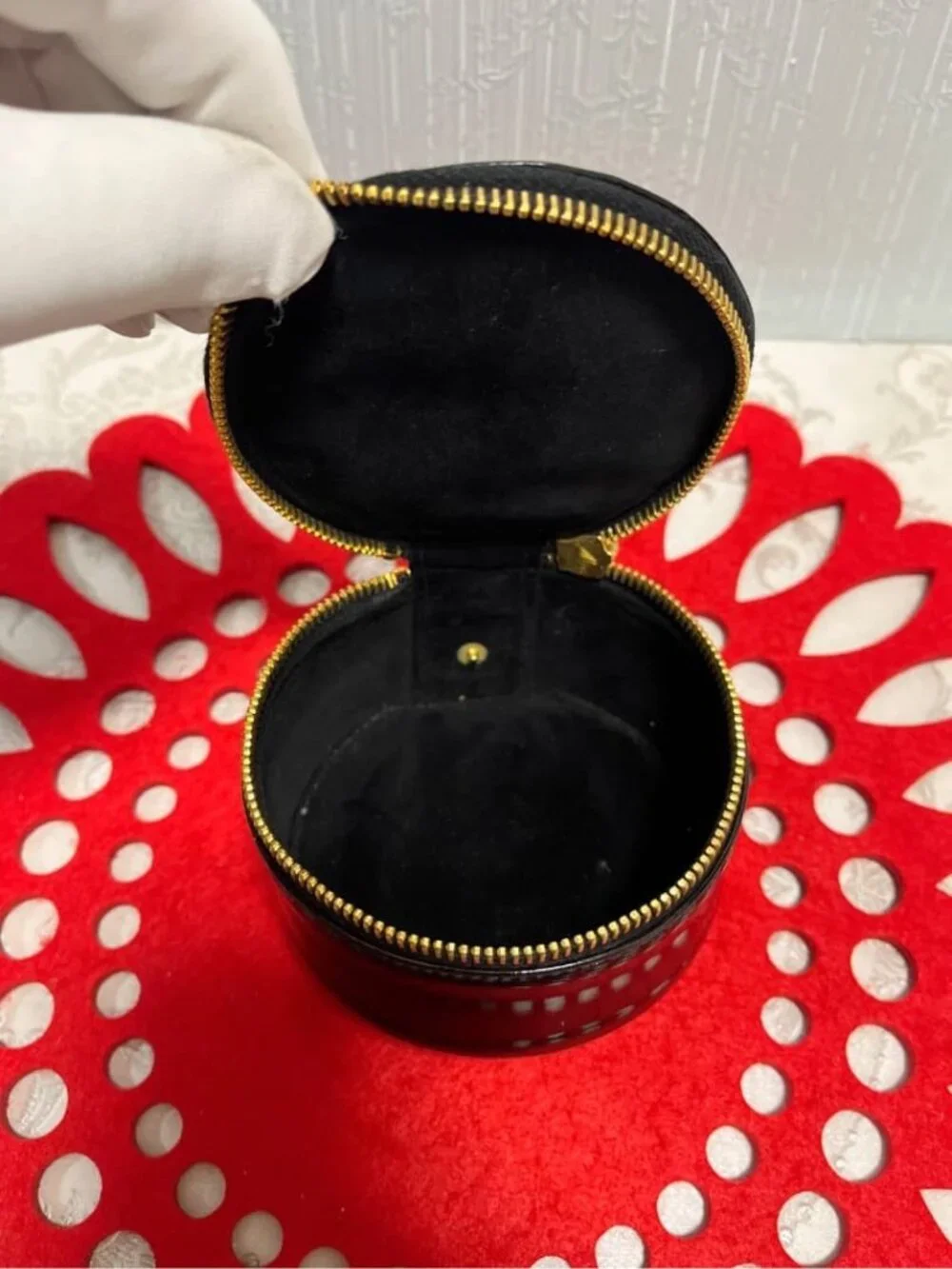 Chanel Case Black Gold Handbag